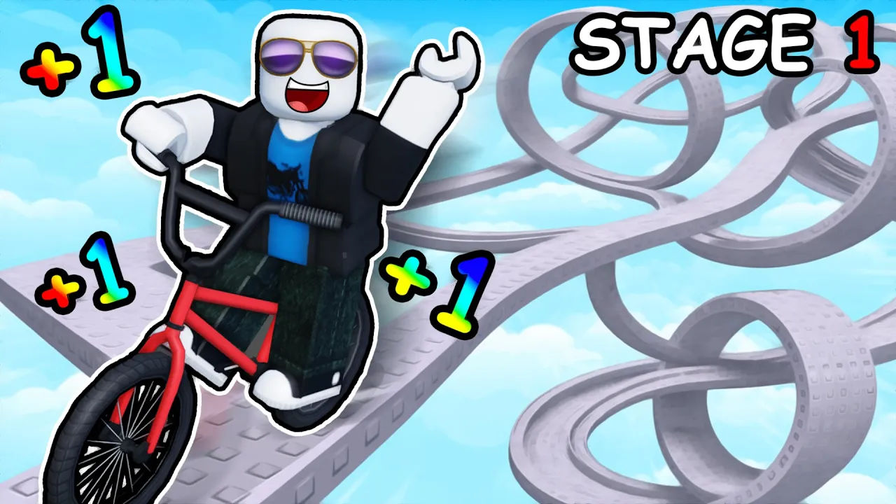 Roblox but EVERY SECOND +1 BIKE Speed to escape...